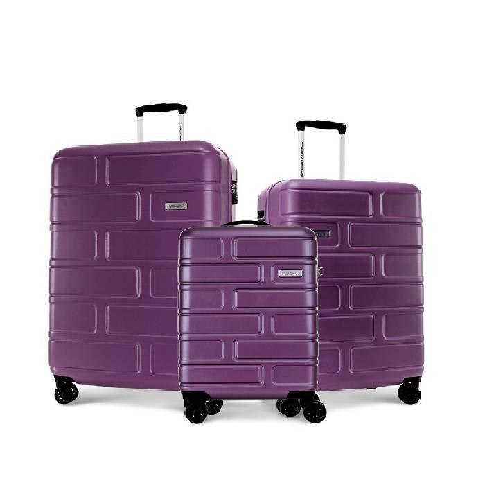 American Tourister Bricklane Luggage set Purple Xcite