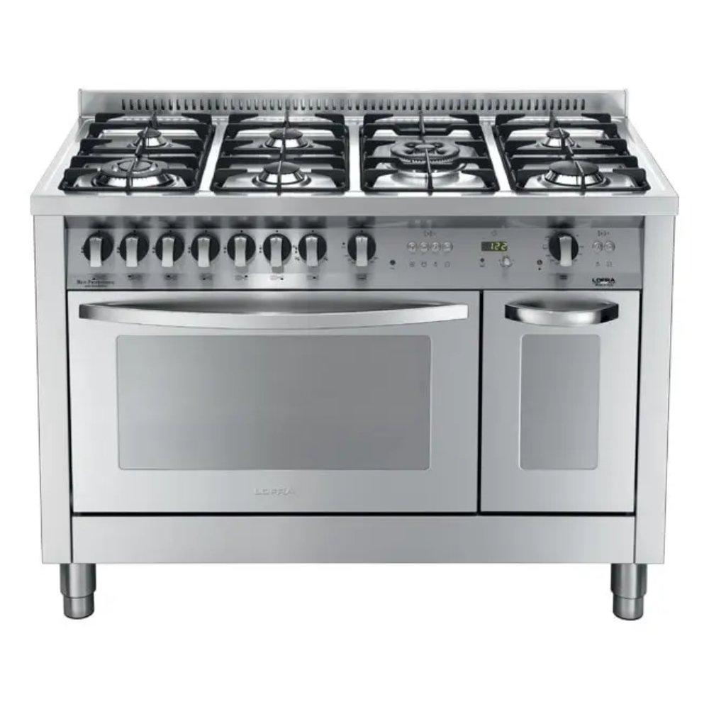 Lofra curva gas cooker 120cm 7 burners csd126g2vg+e/2ci stainless steel