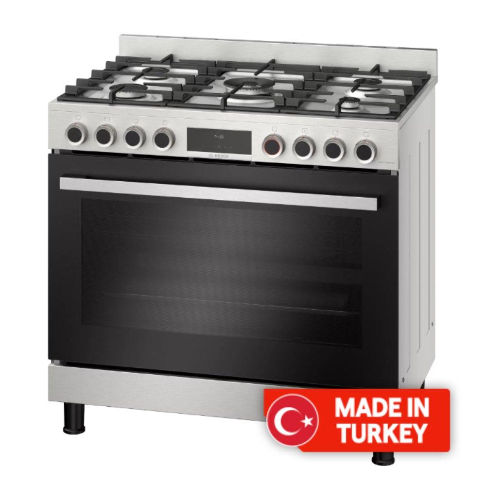 Bosch 5 Burners Gas Cooker, 90X60 CM, HIZ5G7W50M Xcite