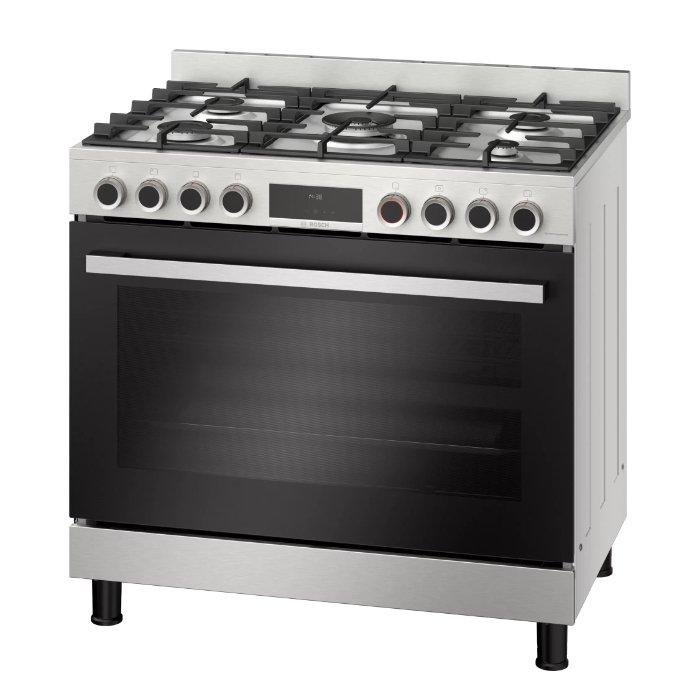 Bosch 5 Burners Gas Cooker, 90X60 CM, HIZ5G7W50M Xcite