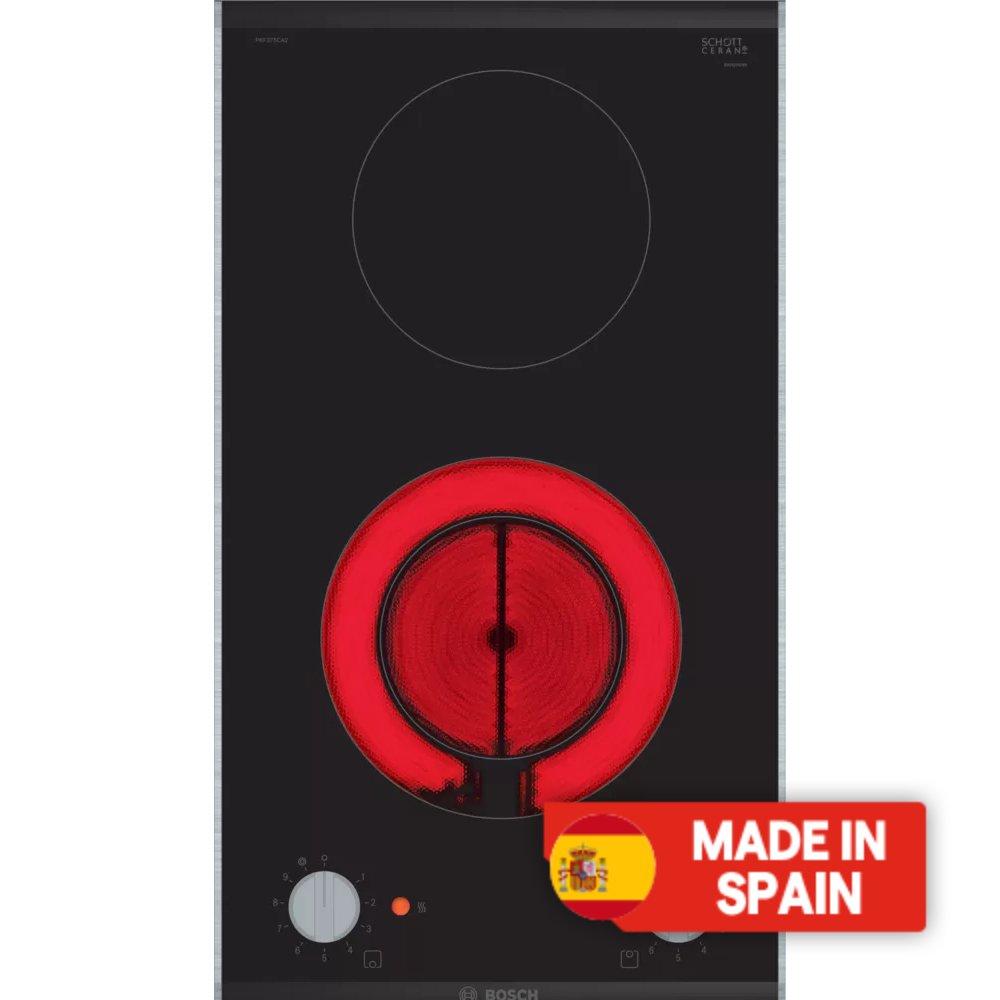 Bosch series 2 builtin 2burners domino electric hob, 30 cm