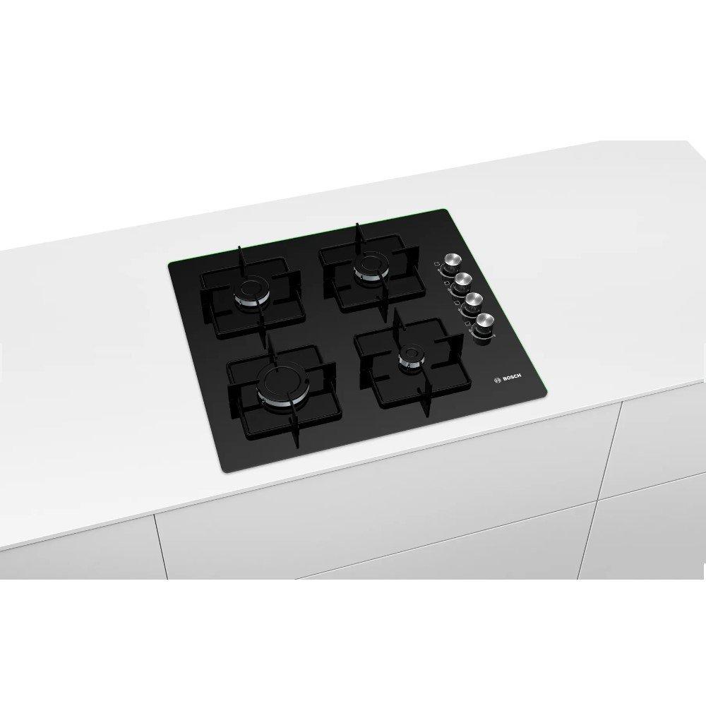 BOSCH Series 2 Gas Hob 60Cm, POP6C6O12M Black Xcite