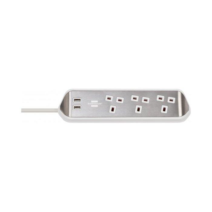 BRENNENSTUHL 3 Sockets Power Extension, 2M Xcite Kuwait