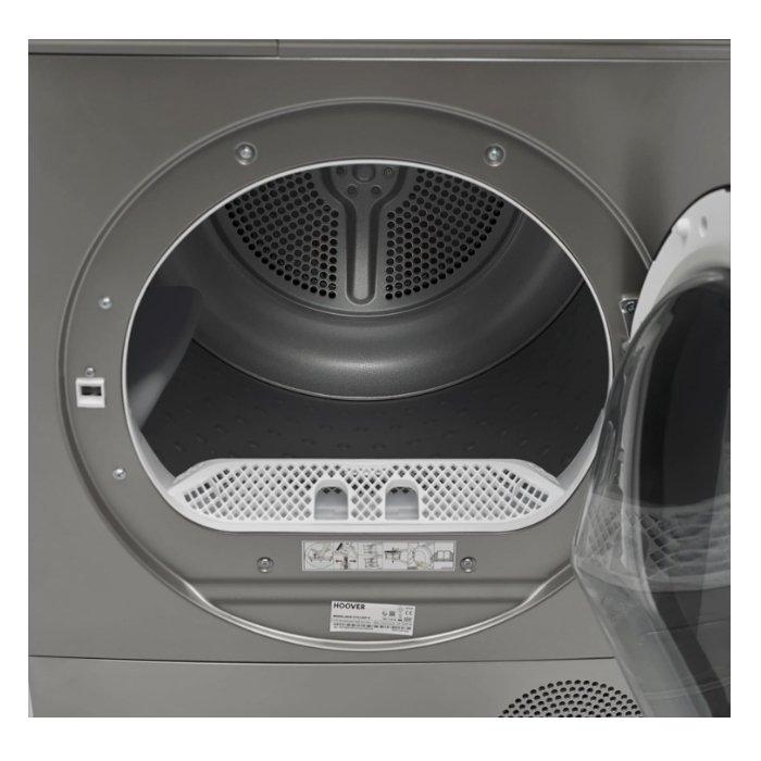 Hoover 8 Kg Condenser Dryer, HCDV812S Silver Xcite