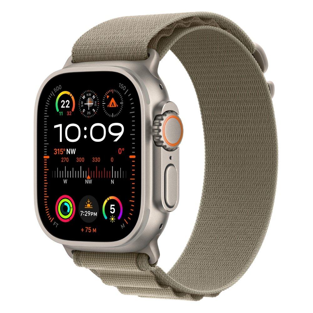 Apple watch ultra 2 gps + cellular, 49mm titanium case with olive