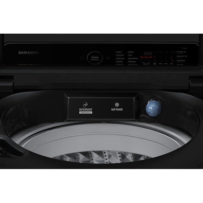 SAMSUNG Top Load Ecobubble Washing Machine 19KG Black Xcite