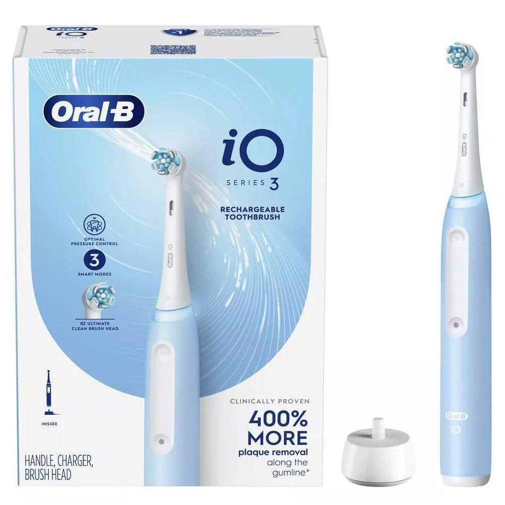 OralB iO Series3 Electric Toothbrush+one Head Blue Xcite