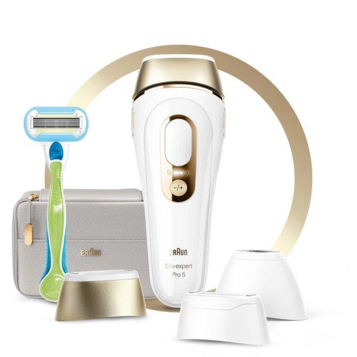 Braun Silkexpert Pro 5 Laser Hair Remover White/Gold Xcite