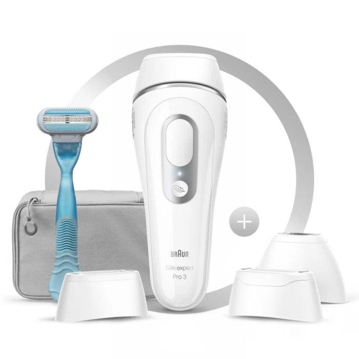 Braun Silkexpert Pro 3 Laser Hair Remover White Xcite