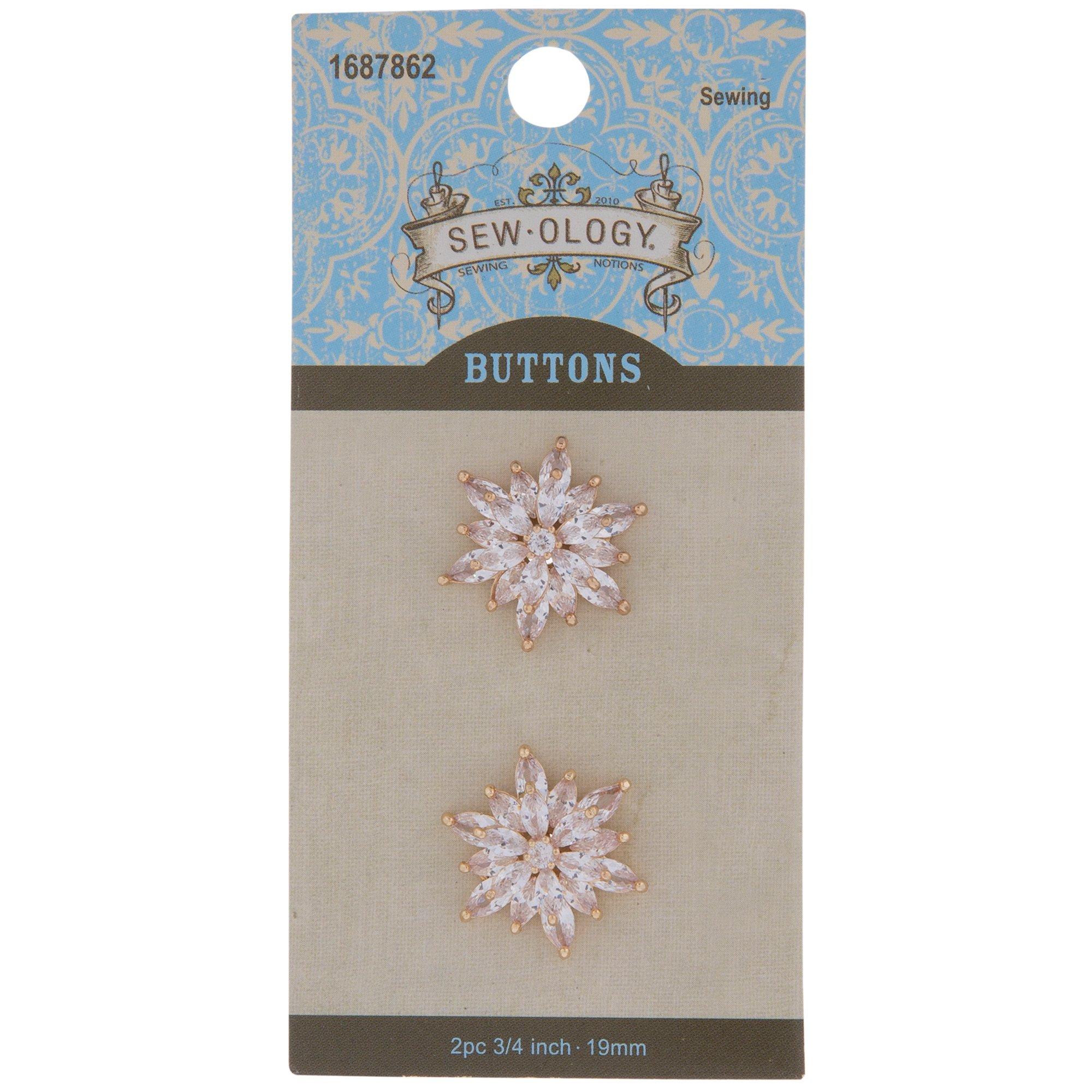 Layered Rhinestone Shank Buttons 19mm Hobby Lobby 1687862