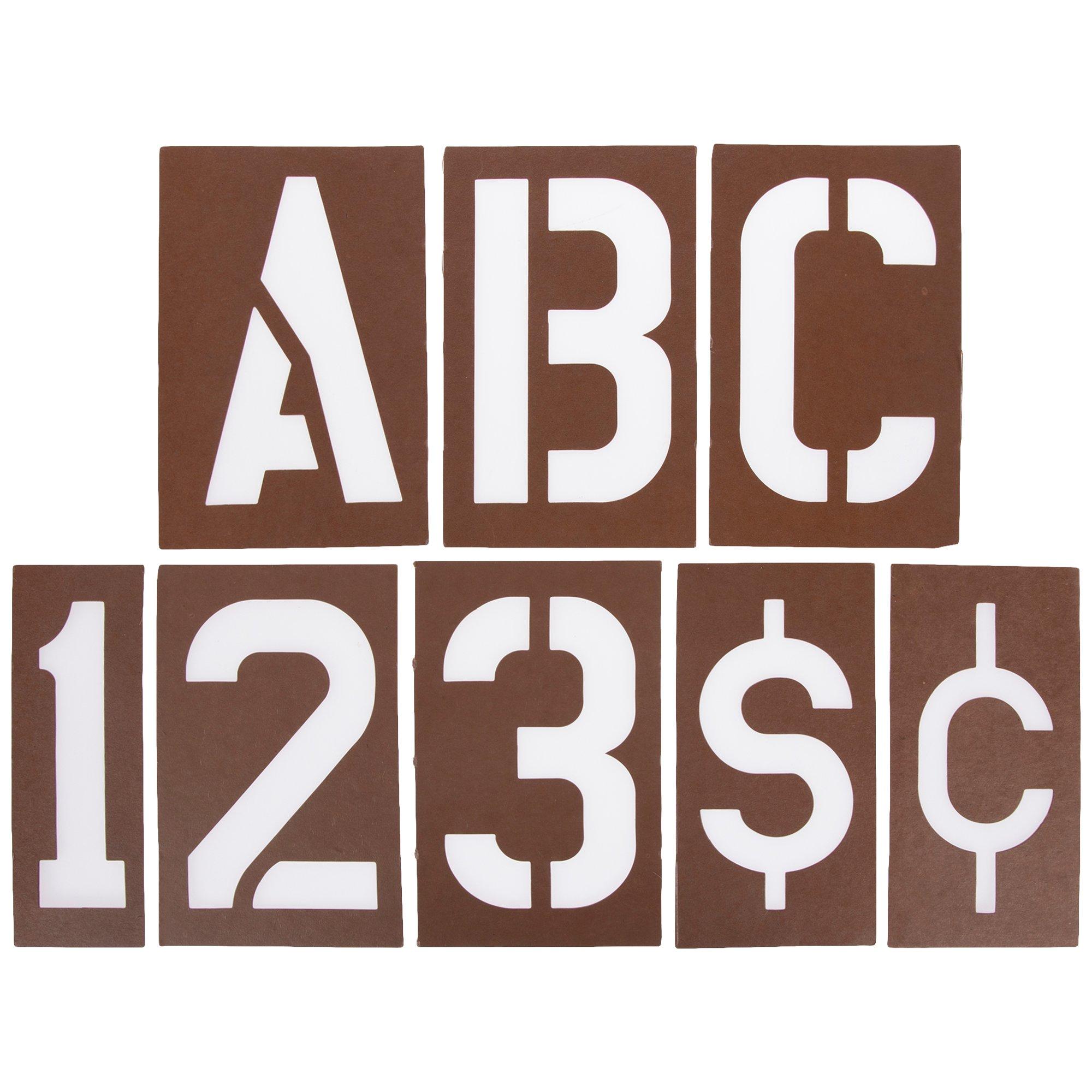 Laminated Oilboard Letter & Number Stencils Hobby Lobby 49783
