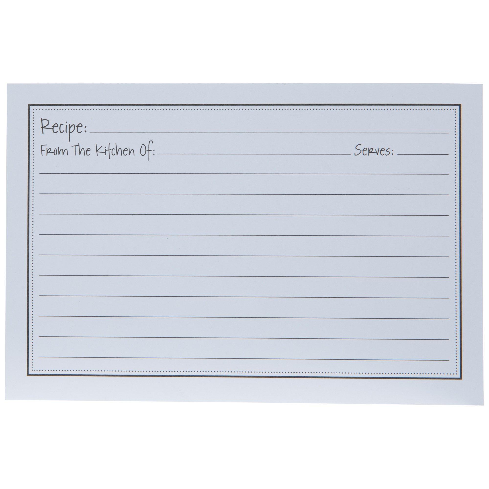 White Recipe Cards Hobby Lobby 706960