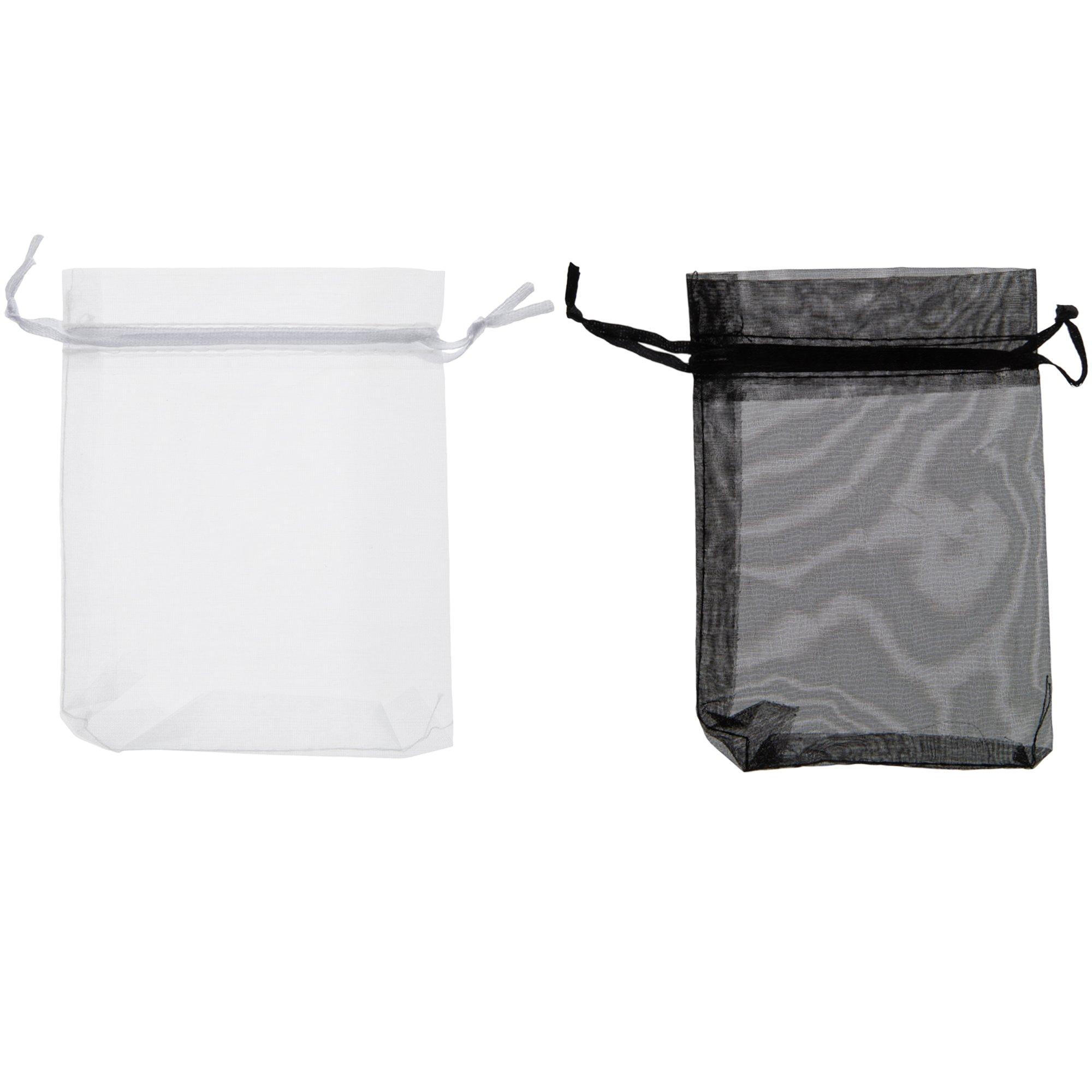 Black & White Organza Bags Hobby Lobby 921908
