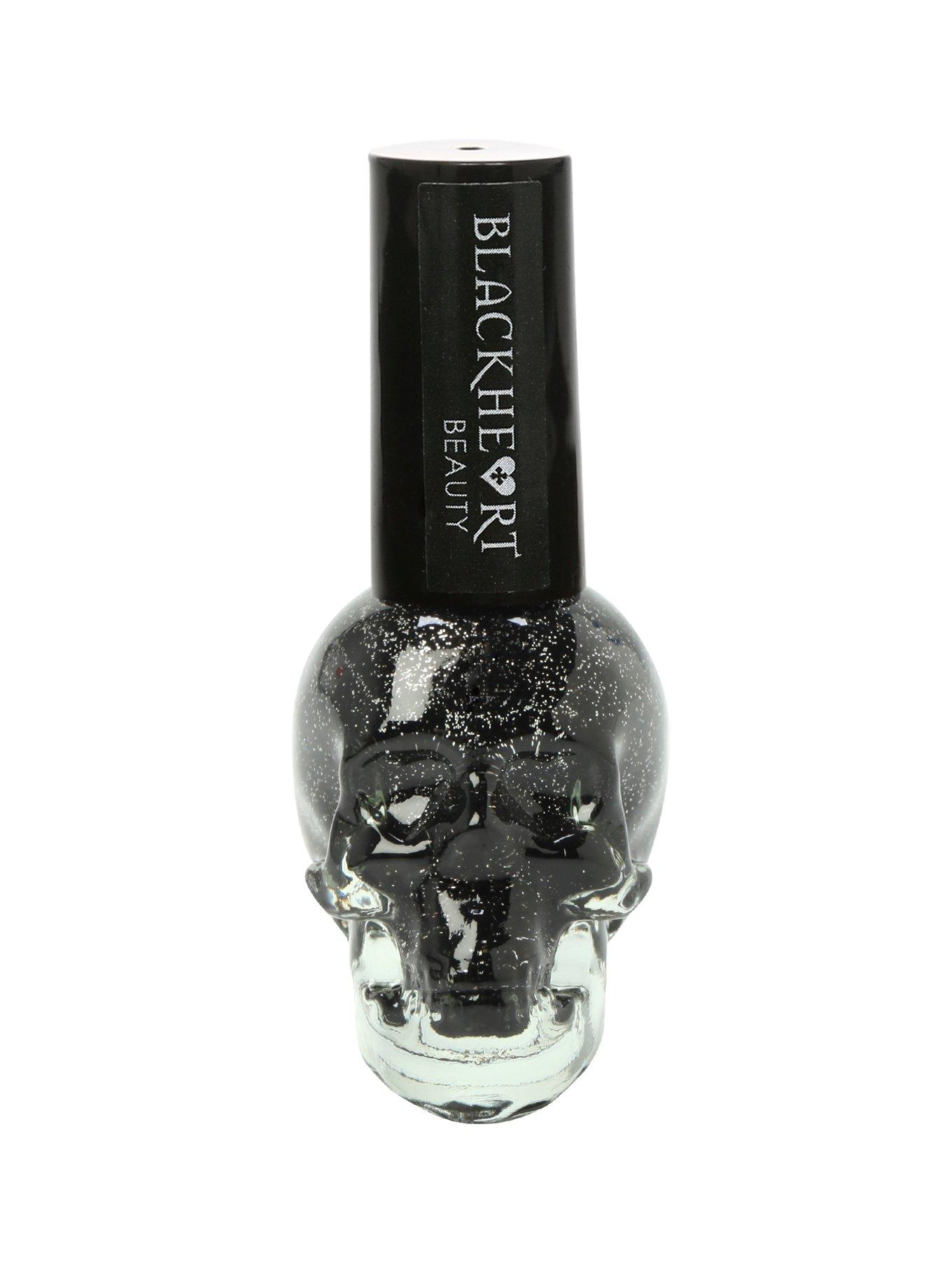 Blackheart Beauty Black Sparkle Nail Polish Hot Topic