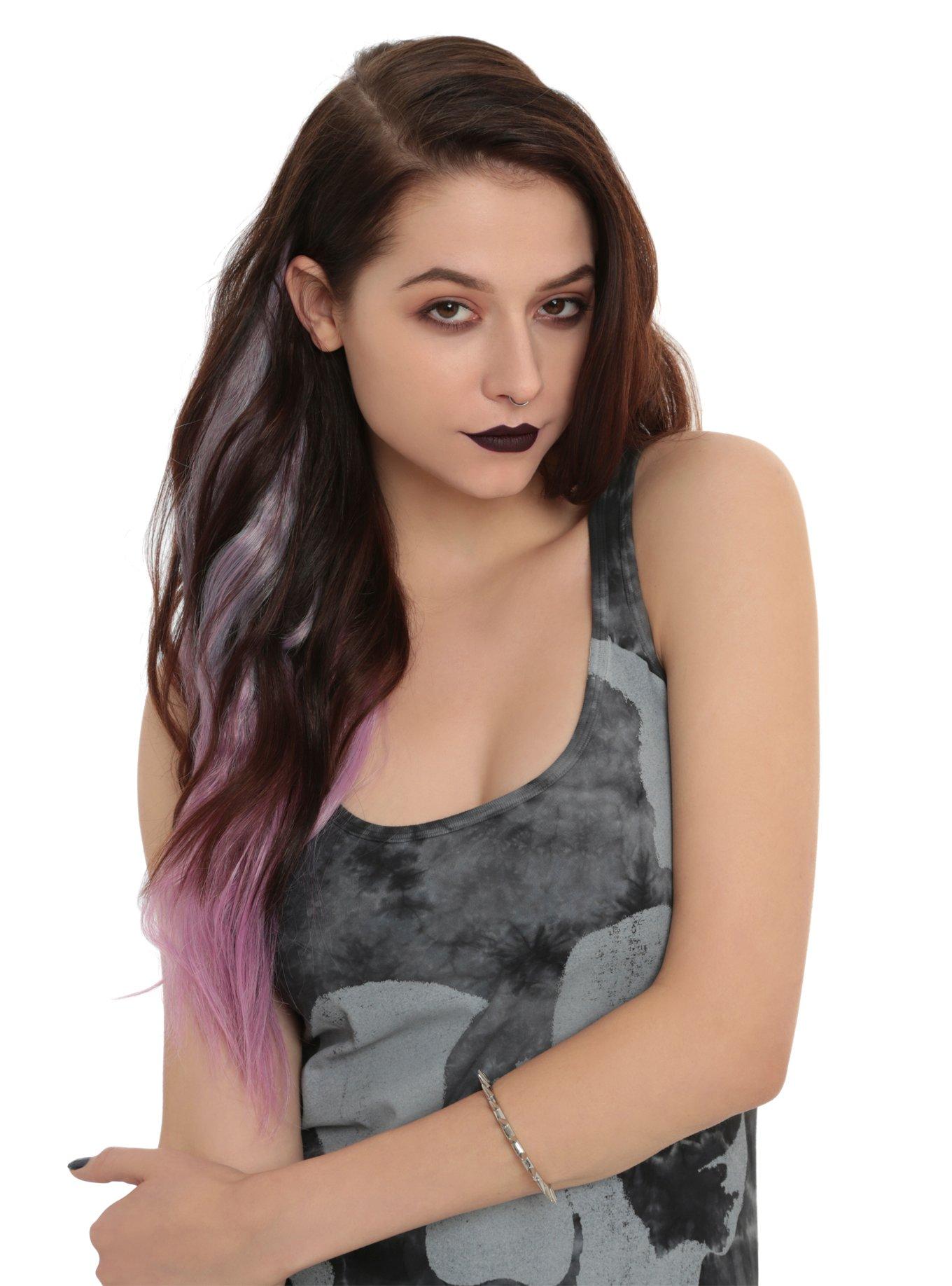 Silver Lavender ClipIn Hair Extension Hot Topic