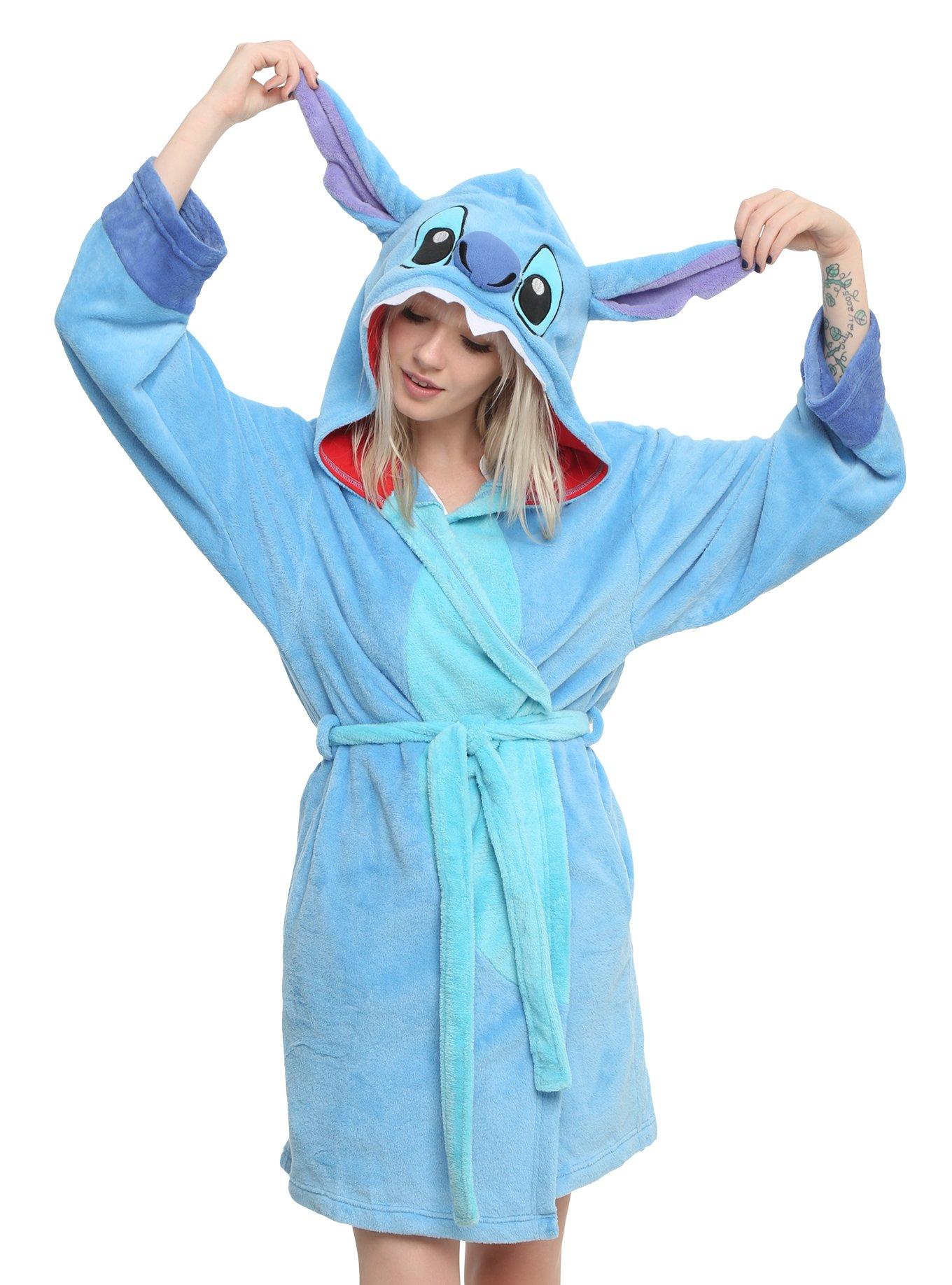 Disney Lilo & Stitch Stitch Girls Hooded Robe Hot Topic
