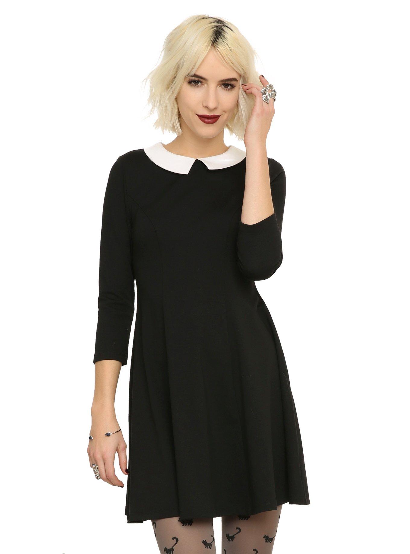 Black & White Collar Dress Hot Topic