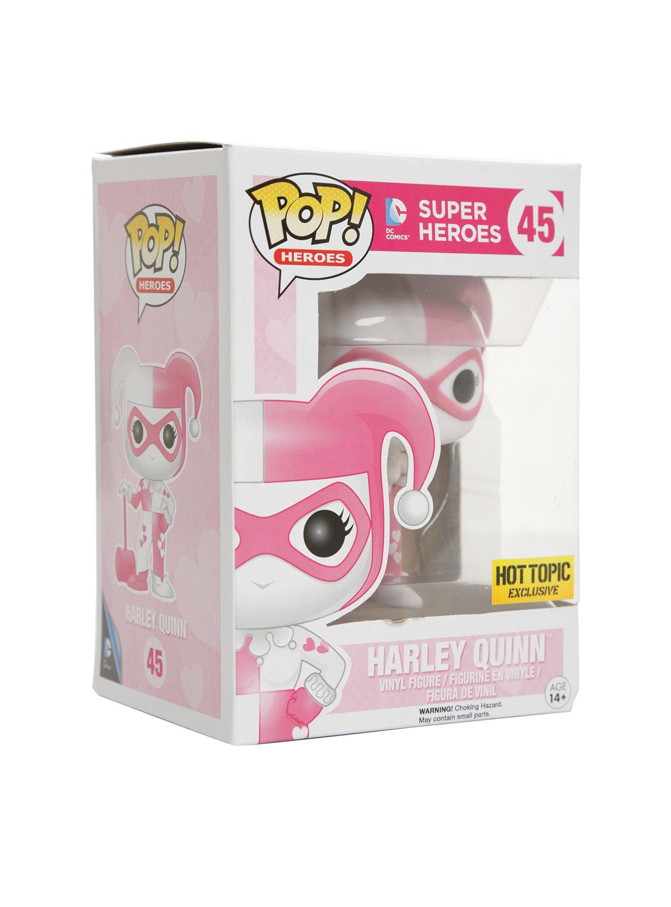Funko DC Comics Pop! Harley Quinn (Pink Hearts) Vinyl Figure Hot Topic