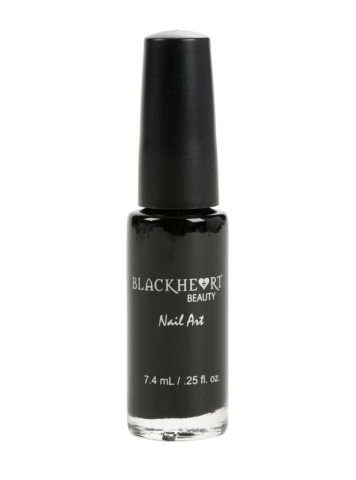 Blackheart Beauty Nail Art Black Nail Polish Hot Topic