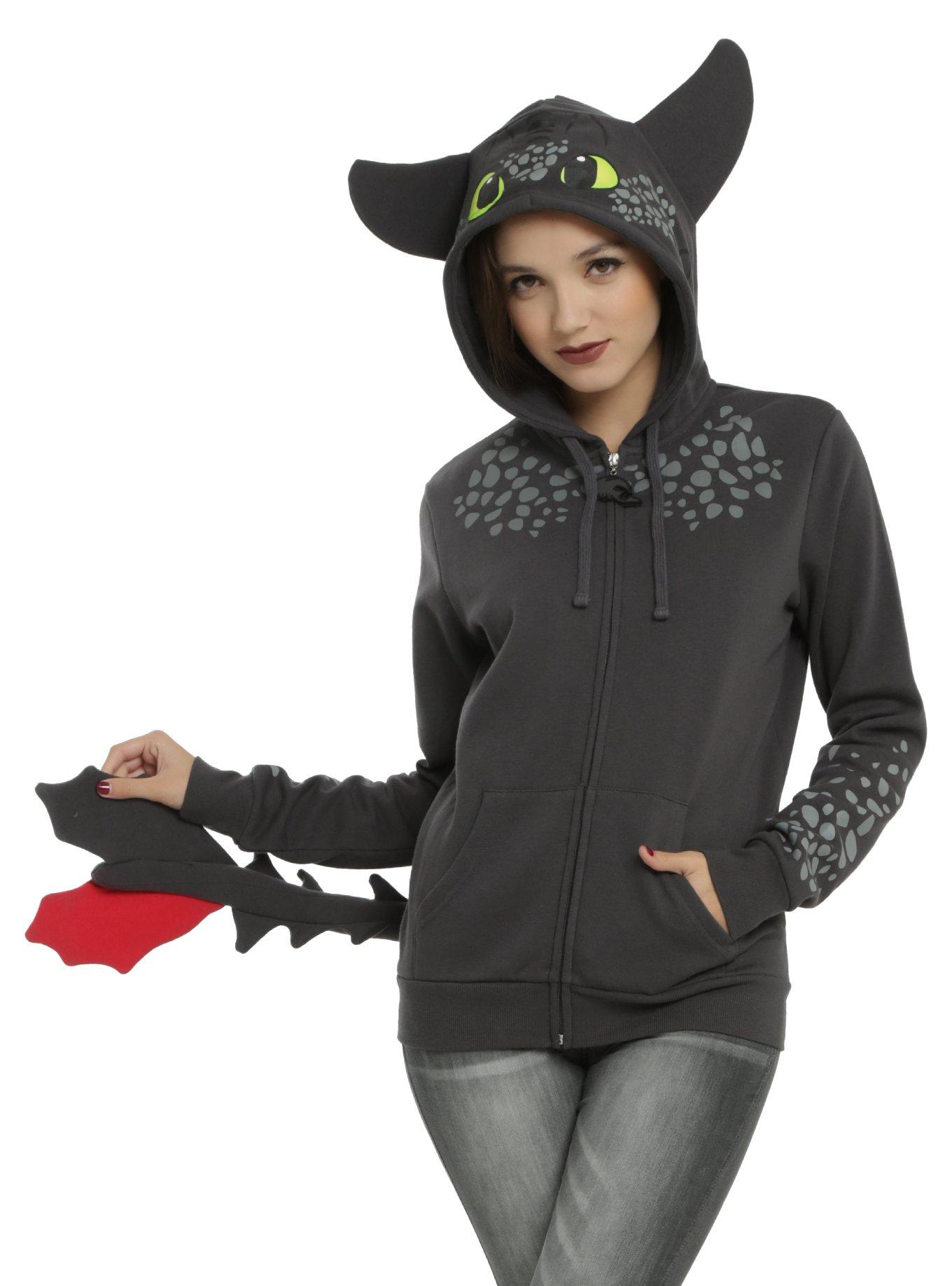 How To Train Your Dragon Toothless Cosplay Girls Hoodie Hot Topic