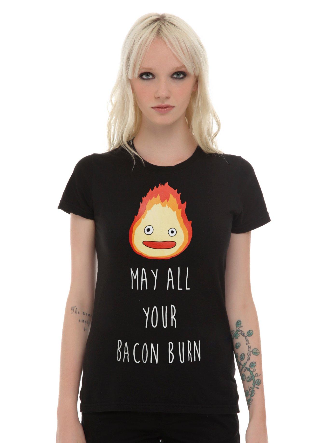 Her Universe Studio Ghibli Howl’s Moving Castle Calcifer Bacon Girls T