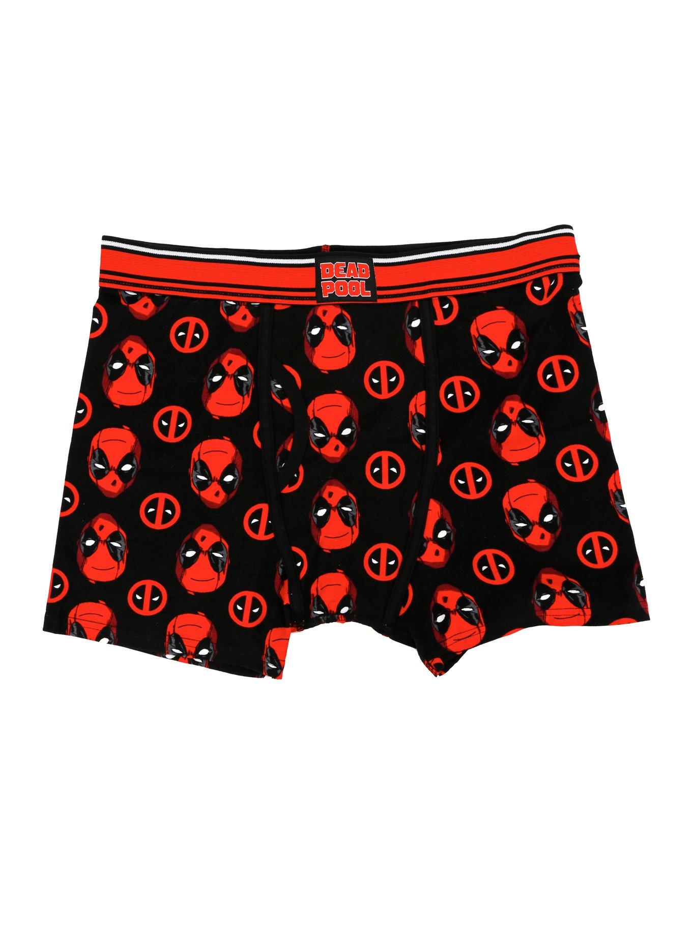 Marvel Deadpool Faces Boxer Briefs Hot Topic