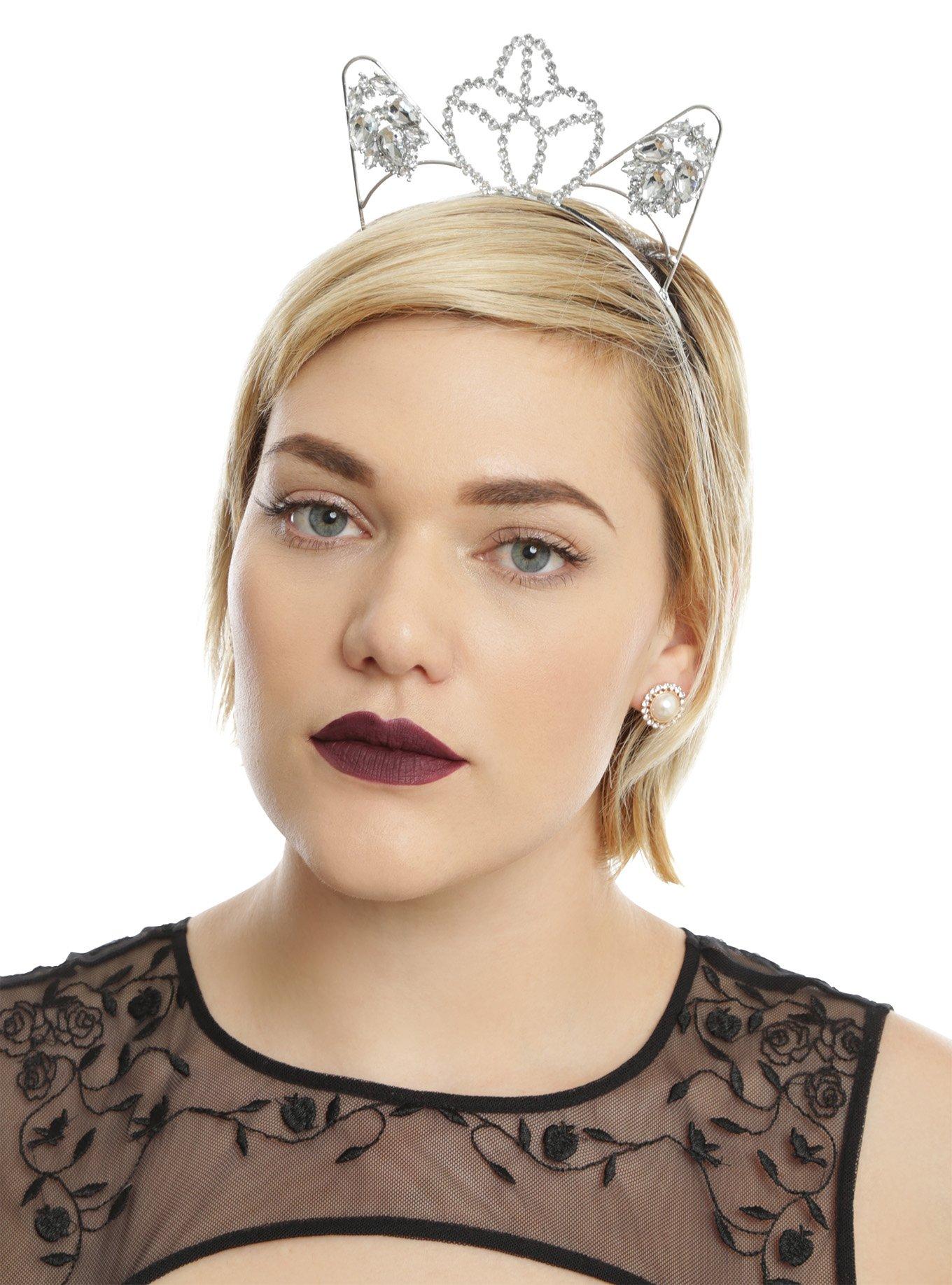 Jewel Tiara Cat Ear Headband Hot Topic