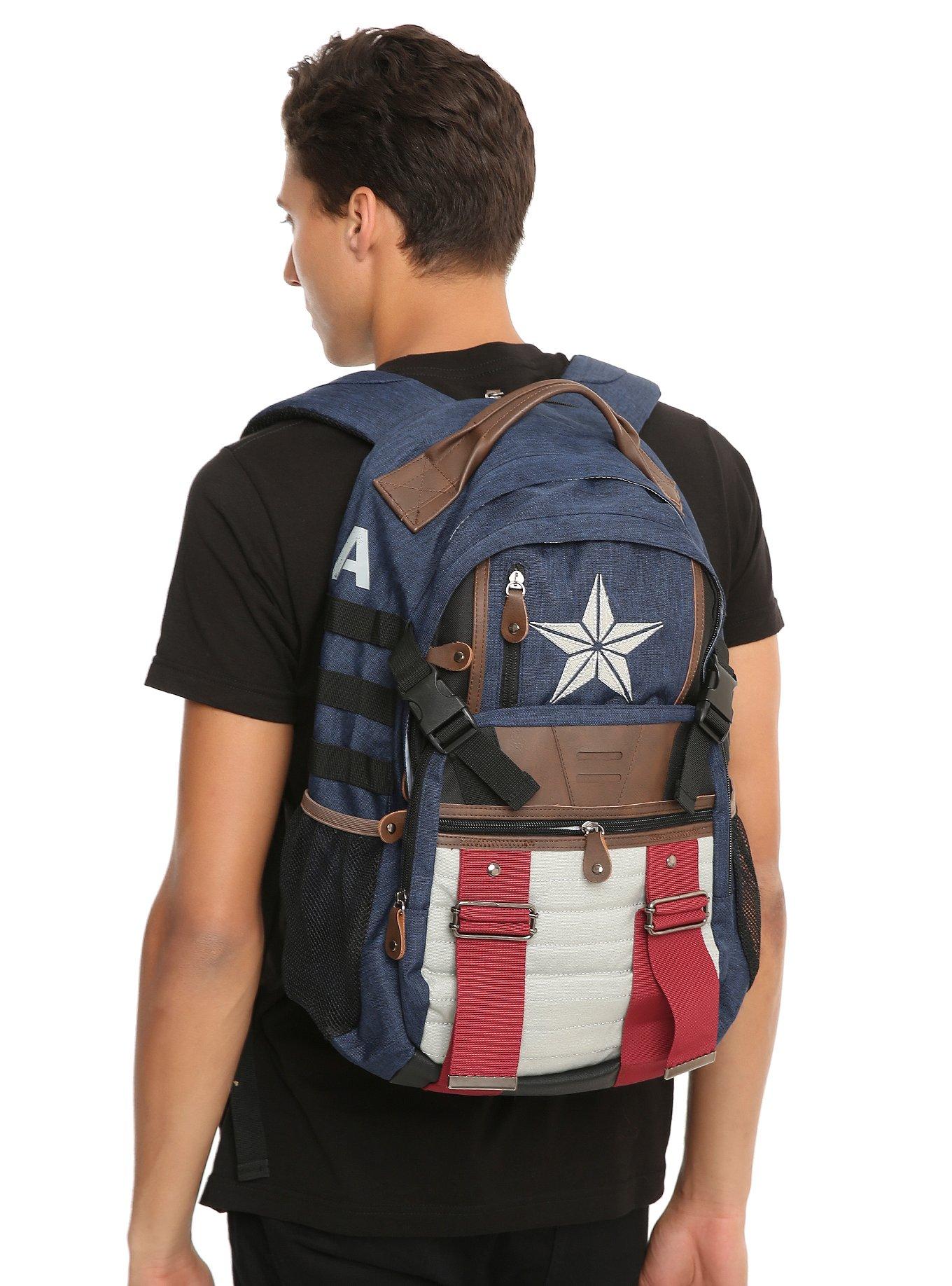 Marvel Captain America BuiltUp Backpack Hot Topic