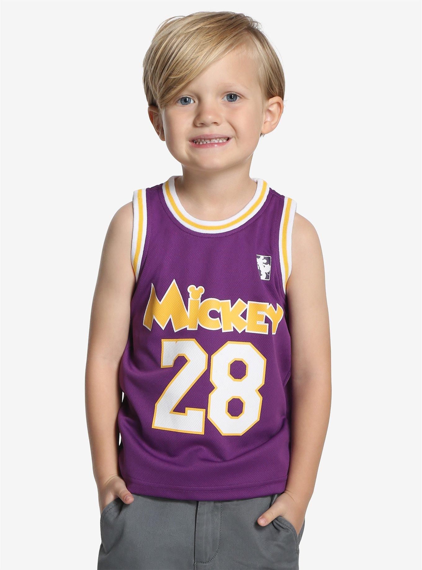 Disney Mickey Mouse Purple & Gold Toddler Basketball Jersey BoxLunch