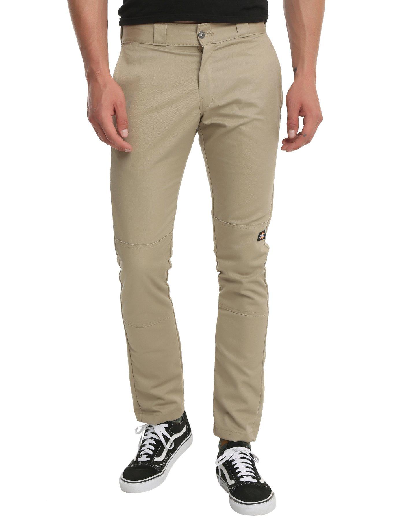 Dickies Khaki Straight Leg Skinny Pants Hot Topic