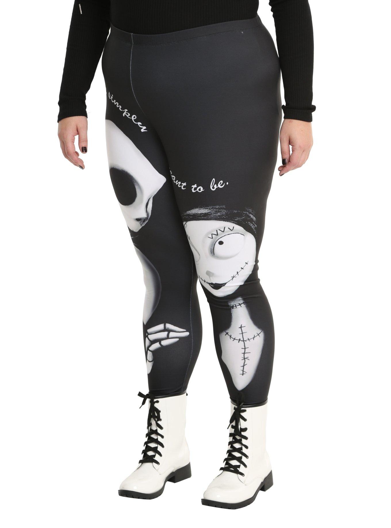 The Nightmare Before Christmas Jack & Sally Leggings Plus Size Hot Topic