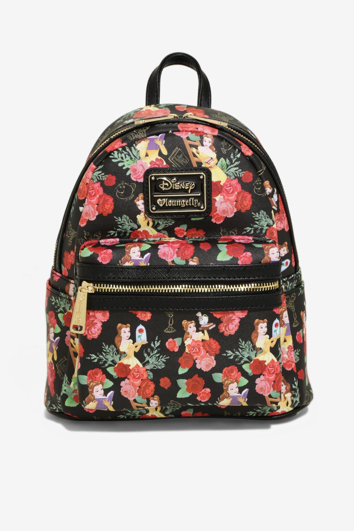 Loungefly Disney Beauty And The Beast Belle Floral Mini Backpack Her Universe