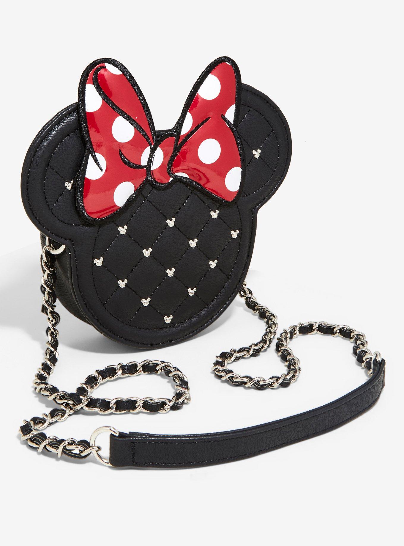 Loungefly Disney Minnie Mouse Bow Ears Crossbody Bag Her Universe
