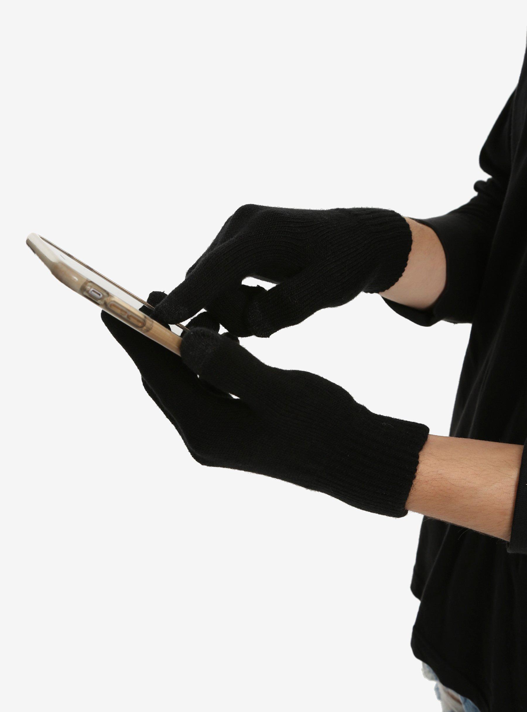 Black Touch Screen Gloves Hot Topic