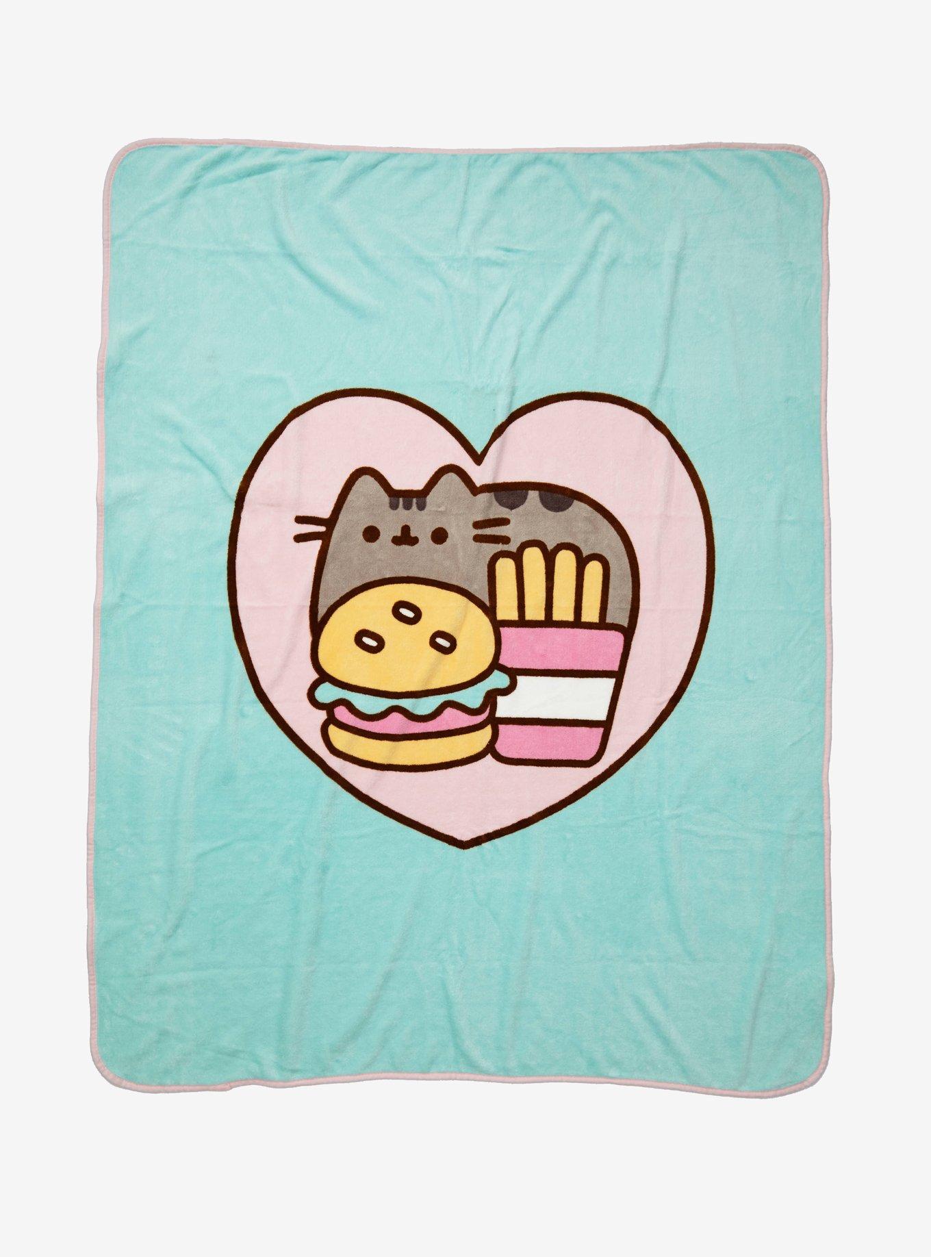 Pusheen Burger & Fries Throw Blanket Hot Topic