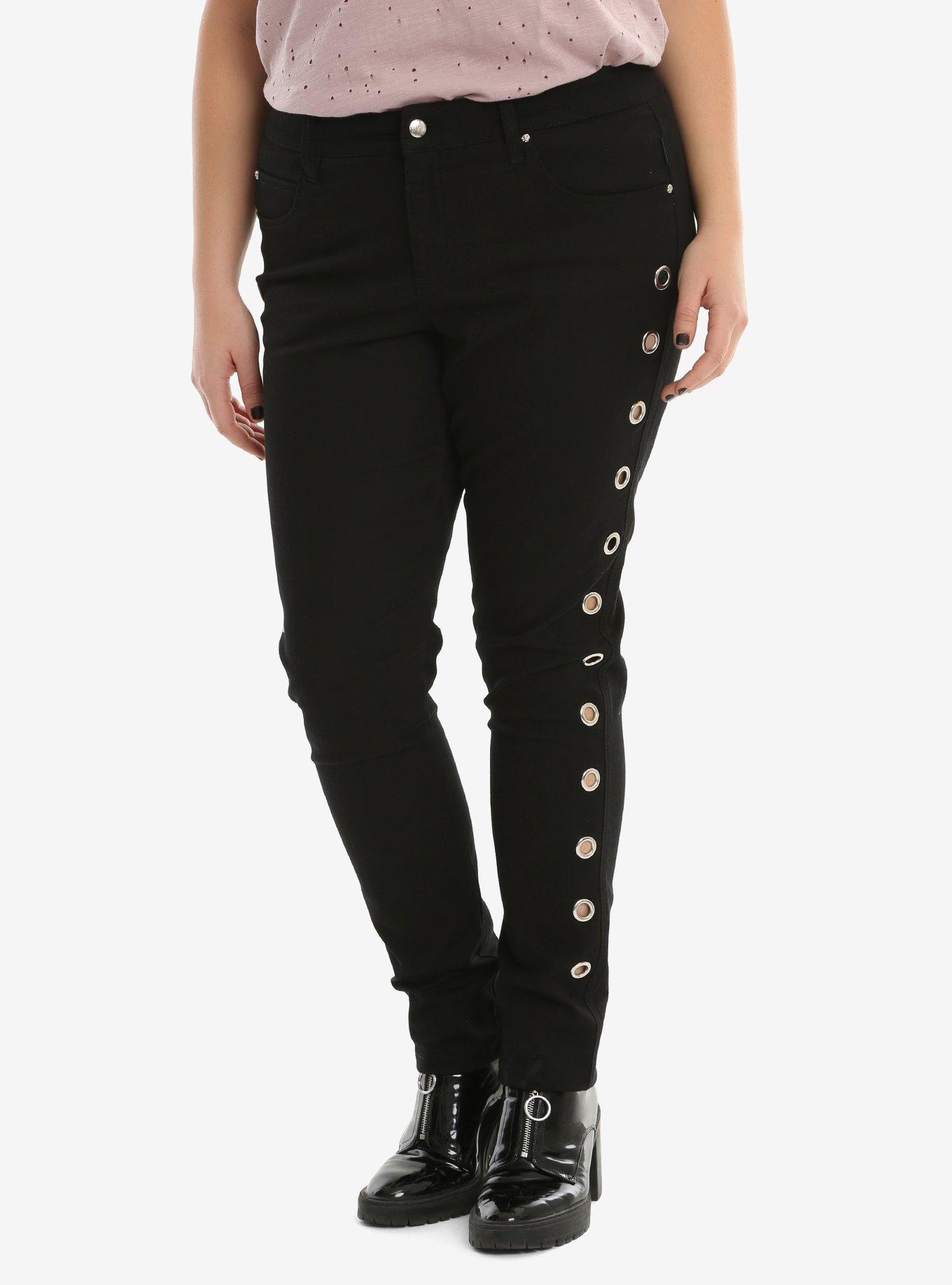 Tripp Silver Grommet Skinny Jeans Plus Size Hot Topic