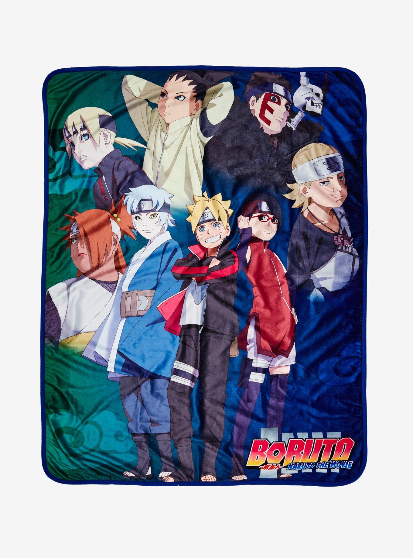 Boruto Naruto The Movie Characters Throw Blanket Hot Topic
