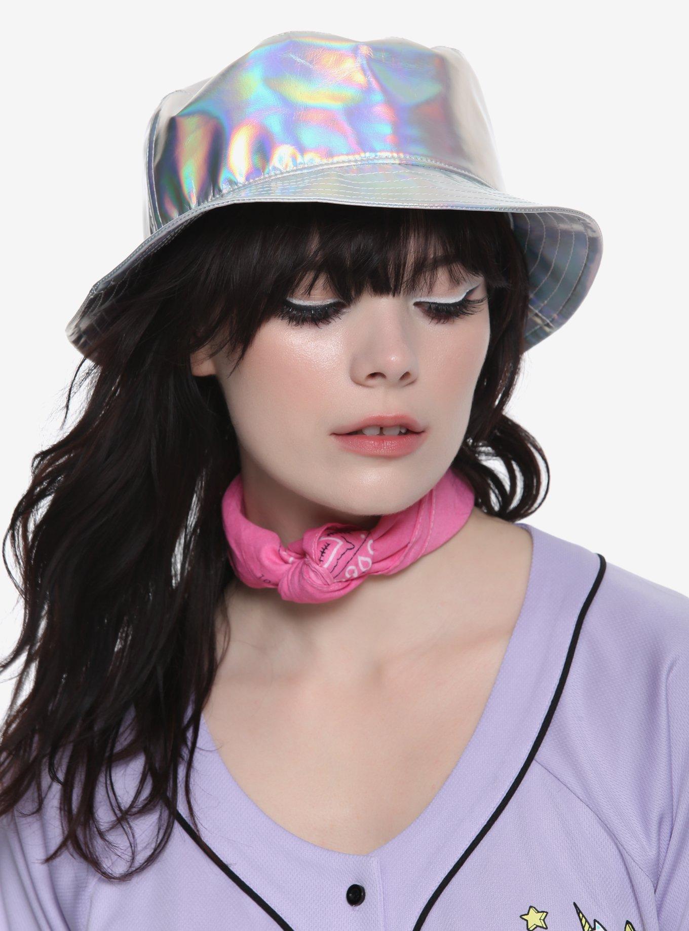 Holographic Bucket Hat Hot Topic