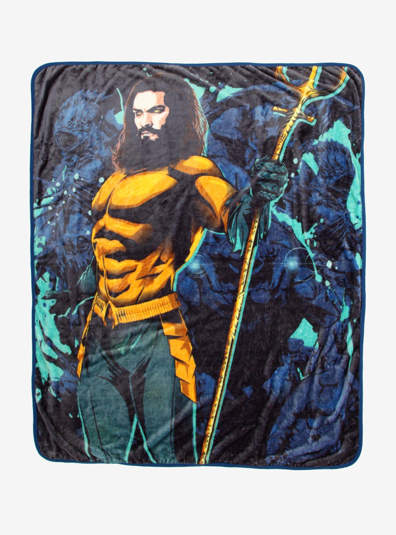 DC Aquaman Movie Throw Blanket Hot Topic