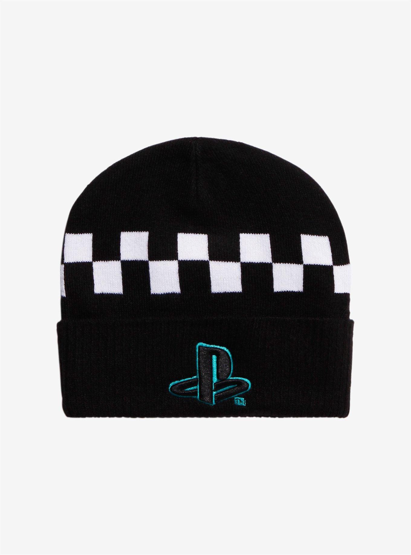 Playstation Checkered Beanie BoxLunch