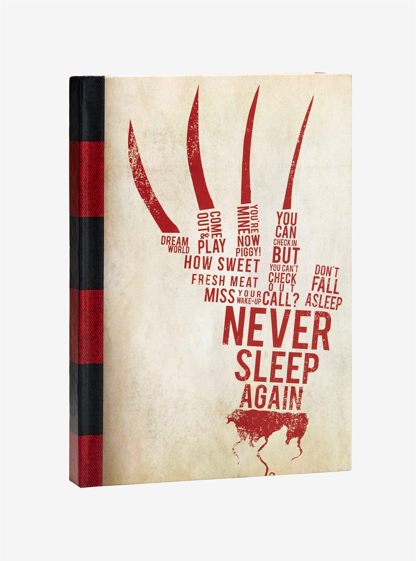 A Nightmare On Elm Street Freddy Krueger Quote Hardcover Ruled Journal