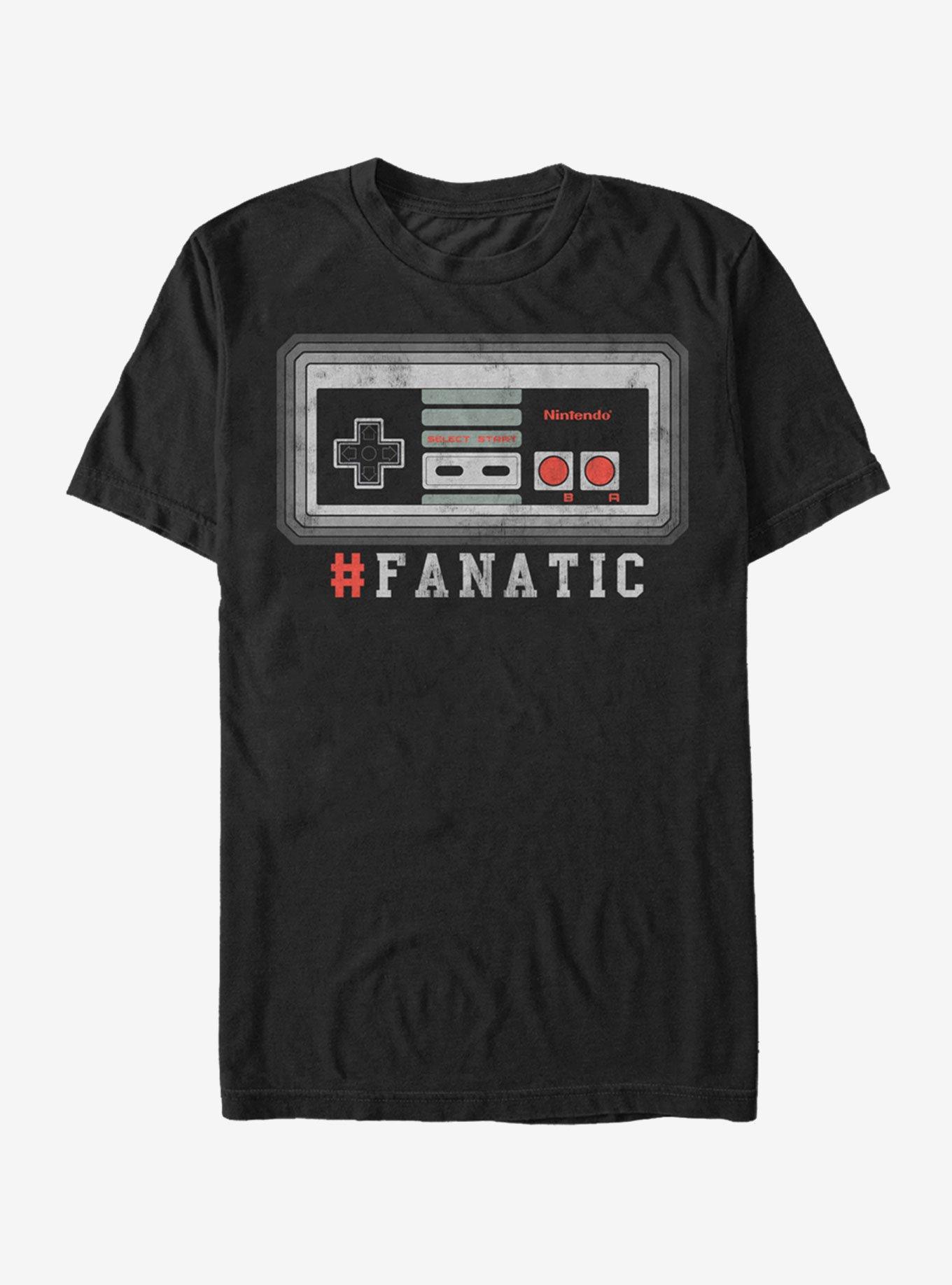 Nintendo NES Fanatic TShirt BLACK BoxLunch