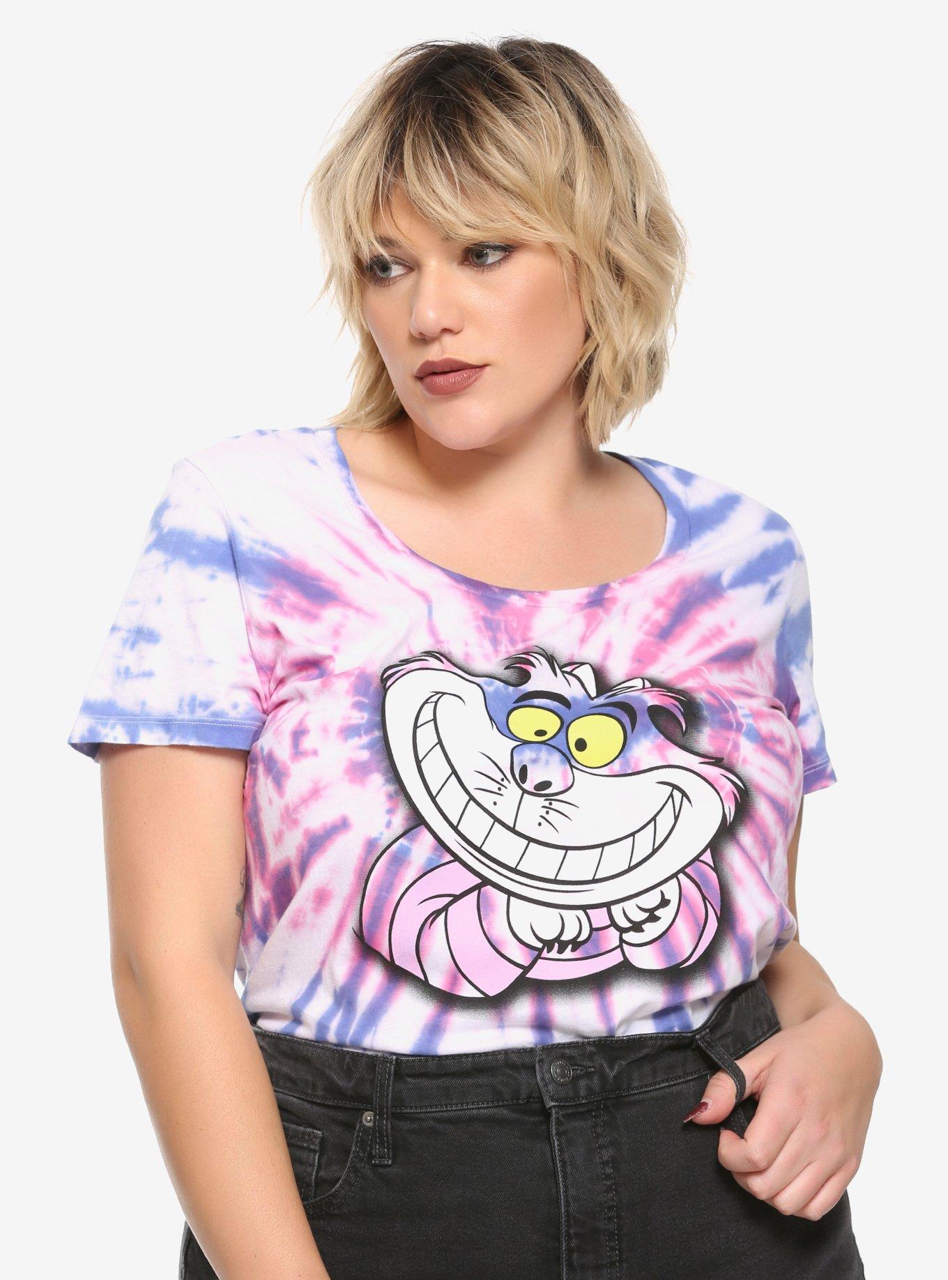 Disney Alice In Wonderland Cheshire Cat TieDye Girls TShirt Plus Size