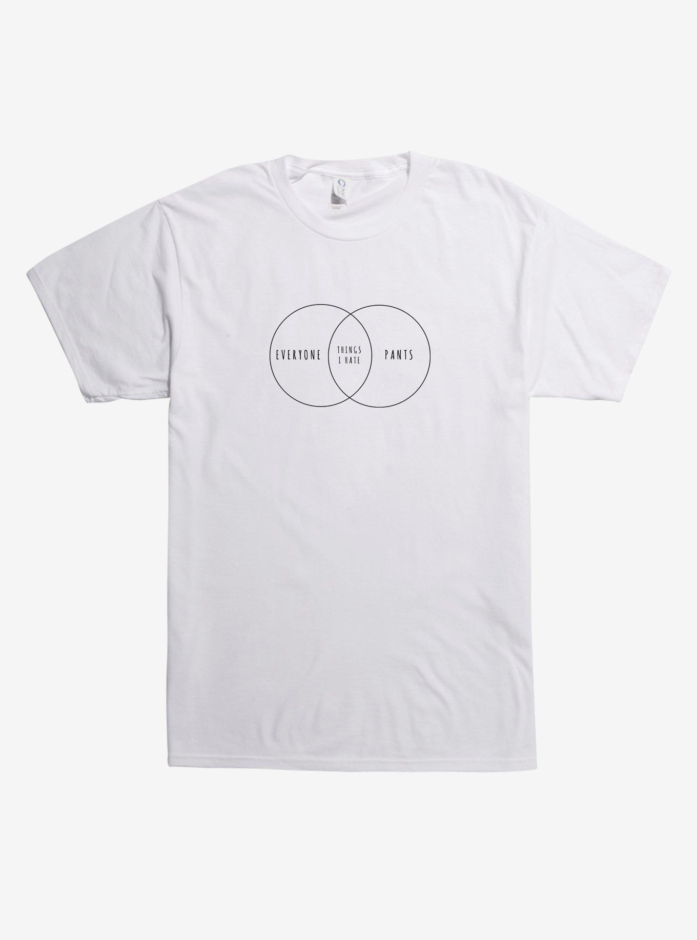 Venn Diagram T-Shirt - WHITE | Hot Topic