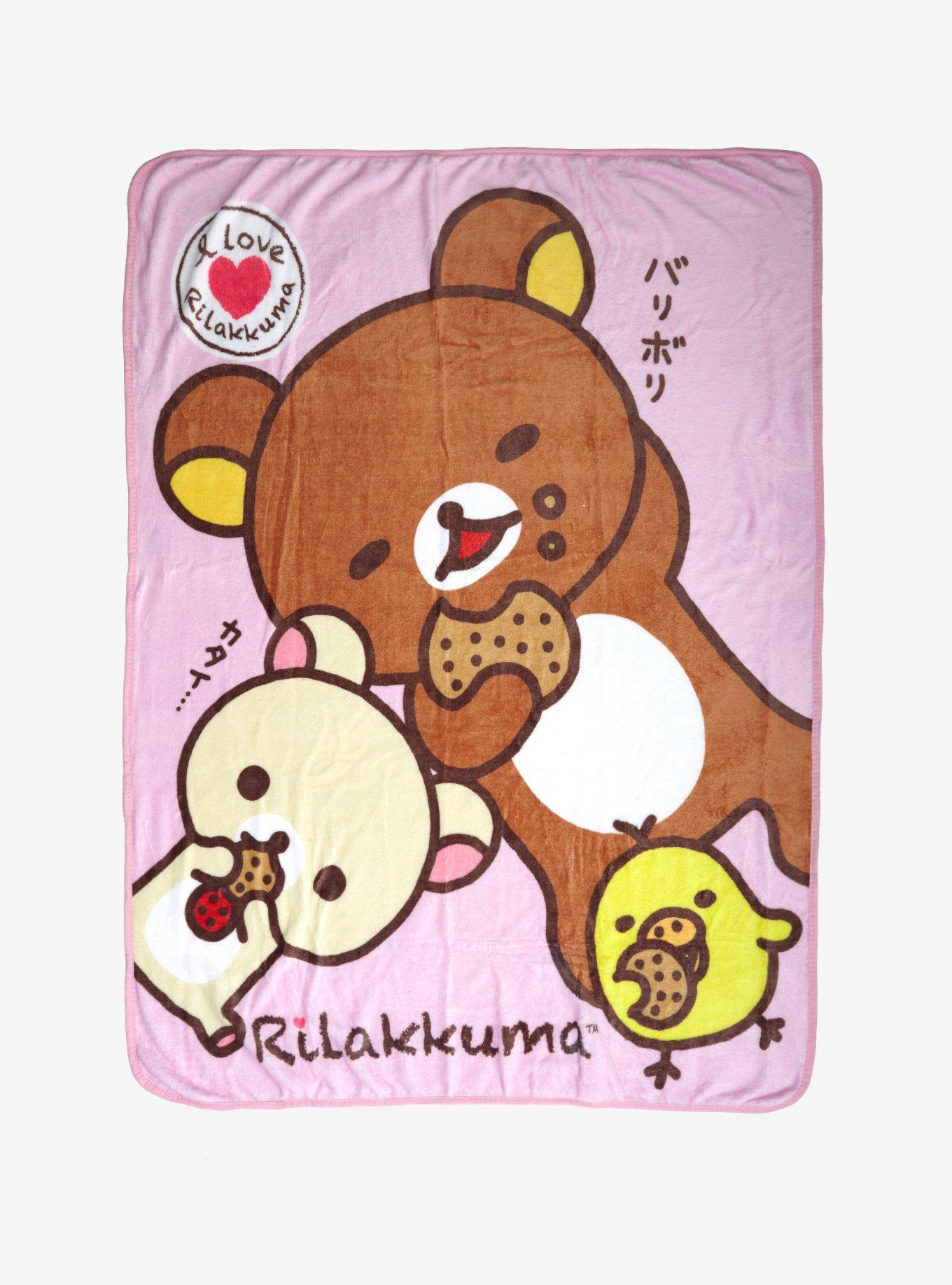 Rilakkuma Cookies Friends Throw Blanket Hot Topic