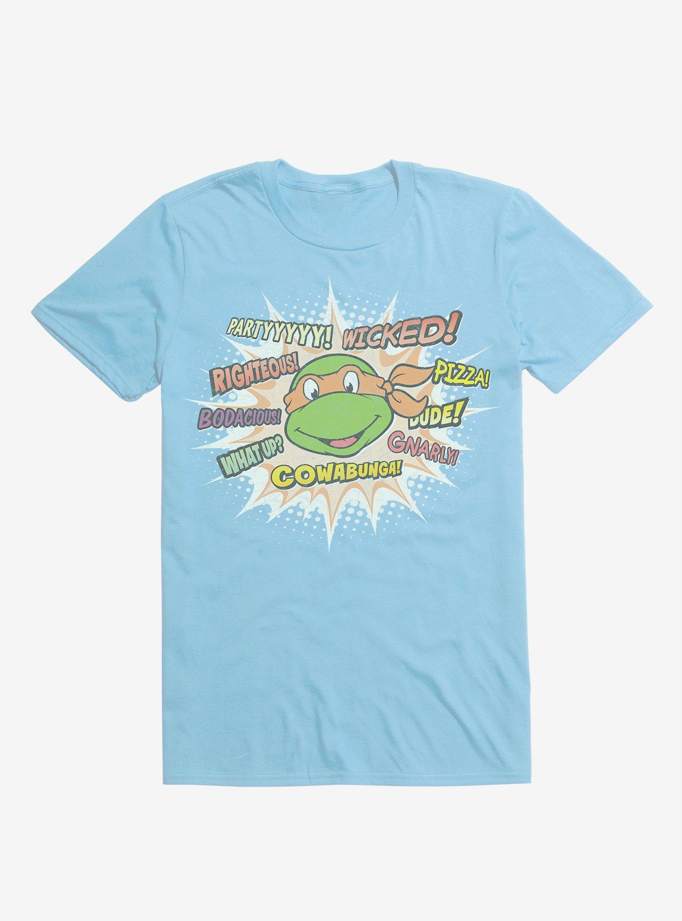 Teenage Mutant Ninja Turtles Michelangelo Catch Phrases TShirt Hot Topic