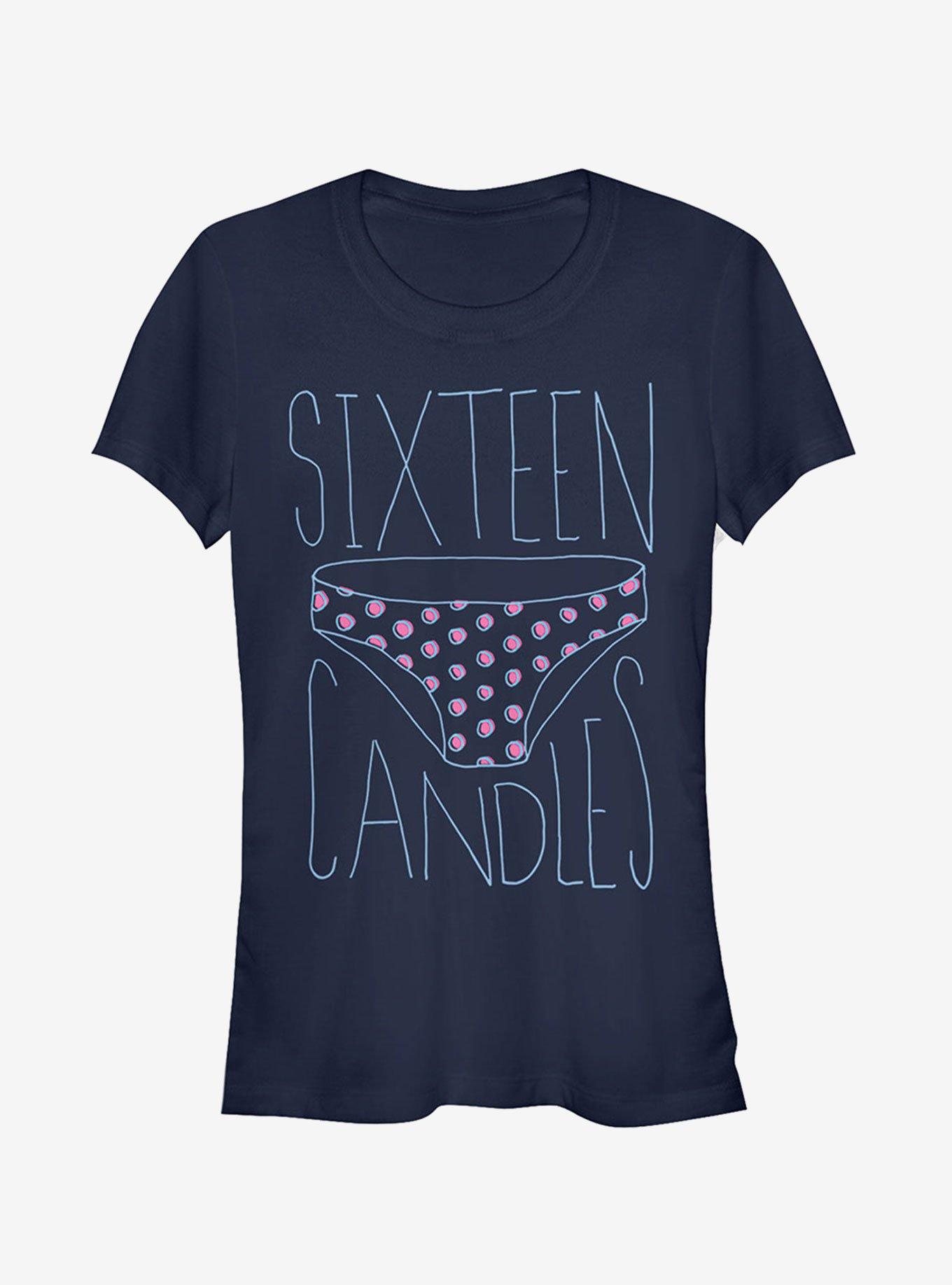 Sixteen Candles Borrowed Panties Girls TShirt BLUE Hot Topic