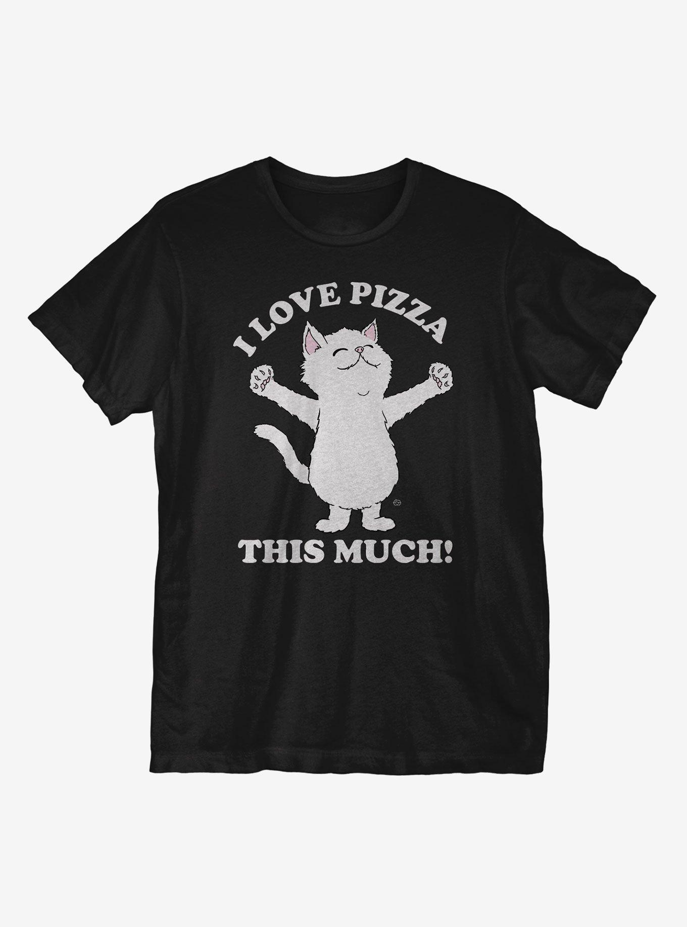 I Love Pizza This Much TShirt BLACK Hot Topic