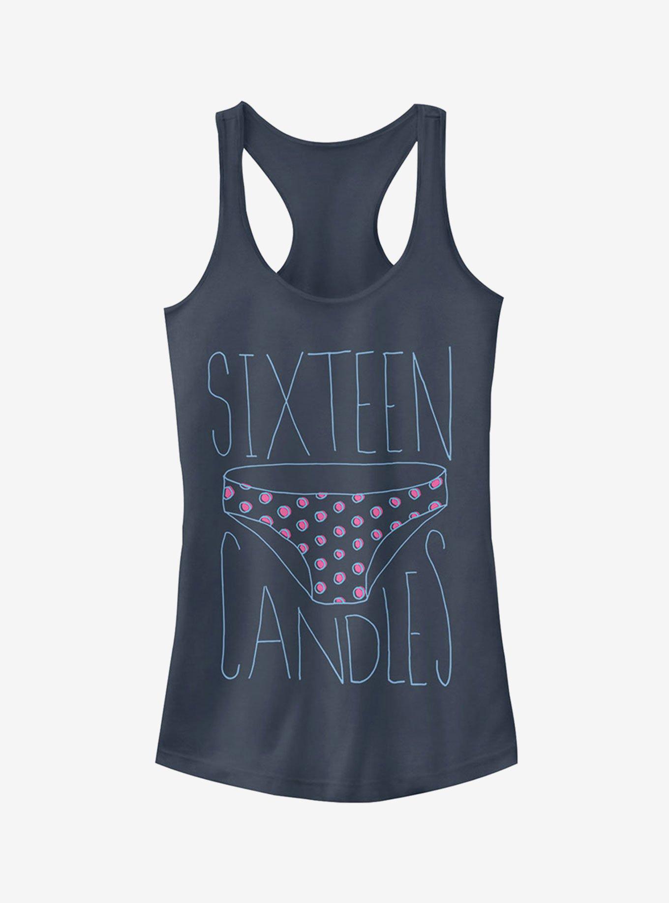 Sixteen Candles Borrowed Panties Girls Tank Top BLUE Hot Topic