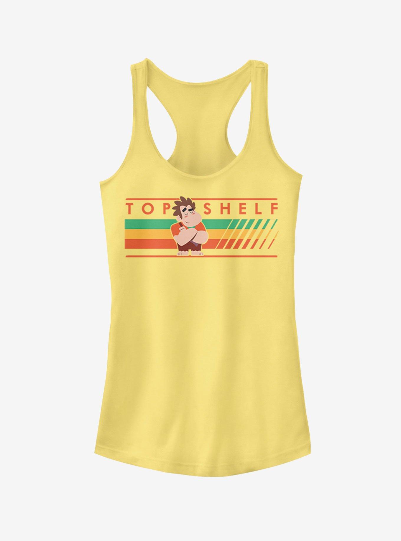 Disney WreckIt Ralph Top Shelf Girls Tank YELLOW Hot Topic